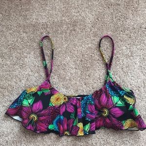 Reef Floral Bikini Top